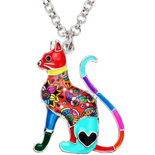 Load image into Gallery viewer, Colorful cat necklace