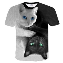 Load image into Gallery viewer, White cat t-shirt