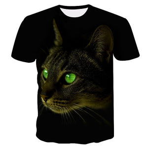 White cat t-shirt