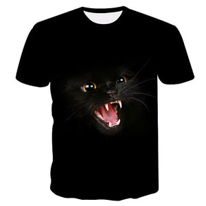 White cat t-shirt