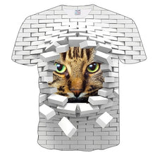 Load image into Gallery viewer, White cat t-shirt