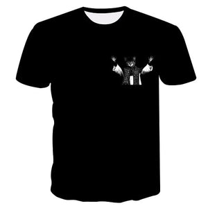 White cat t-shirt