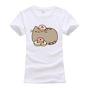 Cat with donuts t-shirt