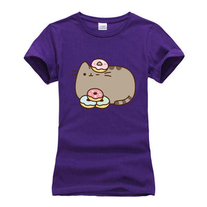 Cat with donuts t-shirt