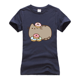 Cat with donuts t-shirt