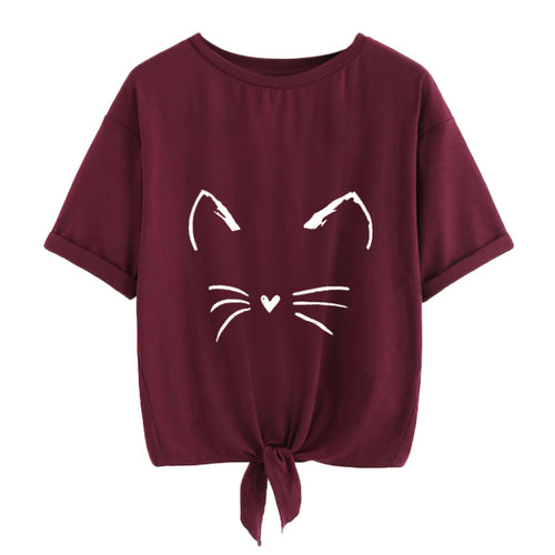 Cat vector t-shirt