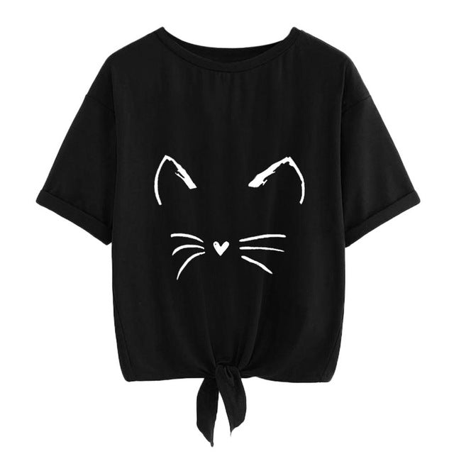 Cat vector t-shirt