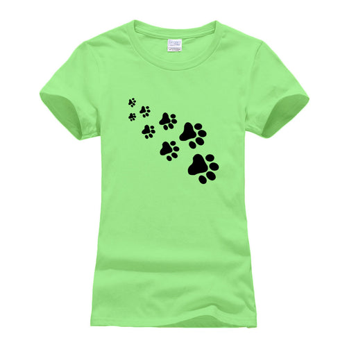 Cat foot steps t-shirt