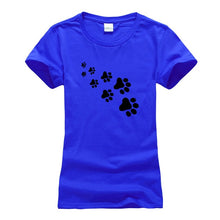 Load image into Gallery viewer, Cat foot steps t-shirt