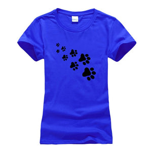 Cat foot steps t-shirt