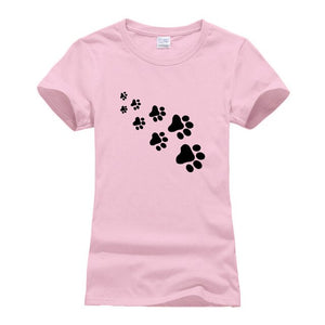 Cat foot steps t-shirt