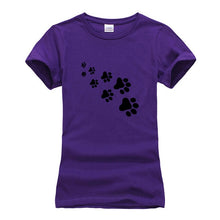 Load image into Gallery viewer, Cat foot steps t-shirt