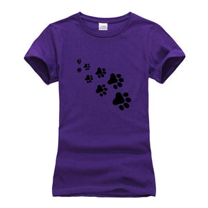 Cat foot steps t-shirt