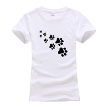 Load image into Gallery viewer, Cat foot steps t-shirt