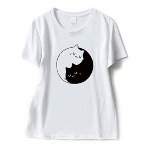 Two cats hugging t-shirt