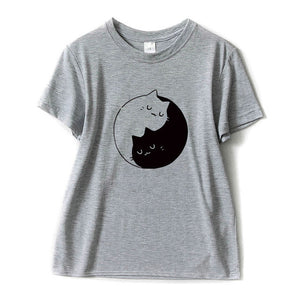 Two cats hugging t-shirt