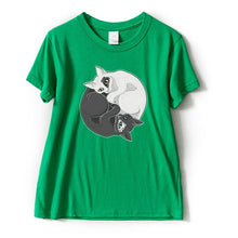 Load image into Gallery viewer, Two cats hugging t-shirt