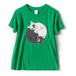 Two cats hugging t-shirt