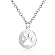 Load image into Gallery viewer, Cat footprint necklace