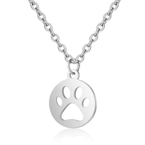 Cat footprint necklace