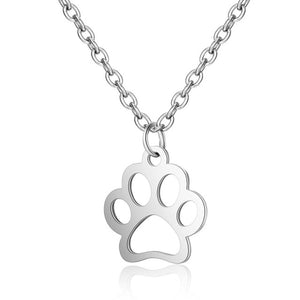 Cat footprint necklace