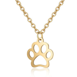 Cat footprint necklace