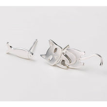 Load image into Gallery viewer, Cat and fish earrings